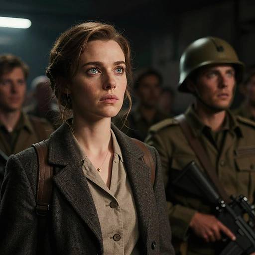 Dystopian Rebels Rallying in Tunnel