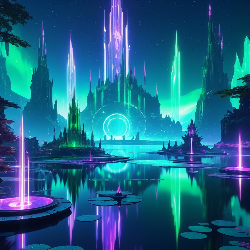 Elven Serenity in a Cyberpunk Realm