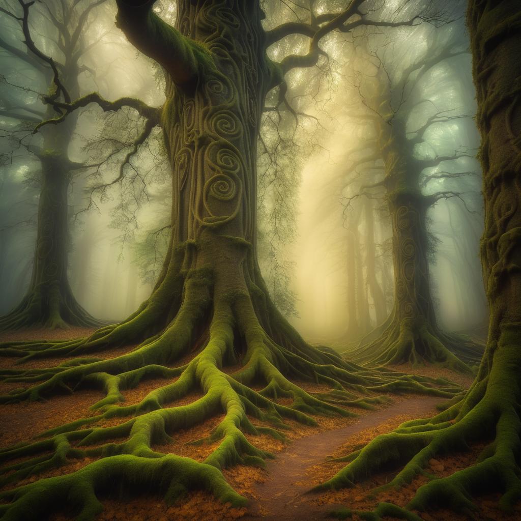 Ephemeral Elegance of Ancient Tree Roots