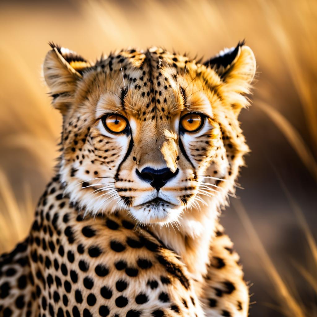 Ultra-Realistic Cheetah Close-Up Photography