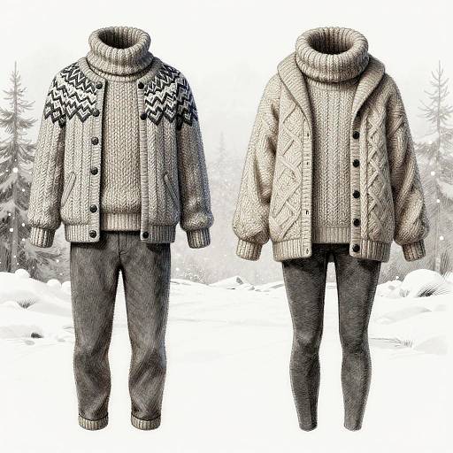 Cozy Winter Clothing Sketch