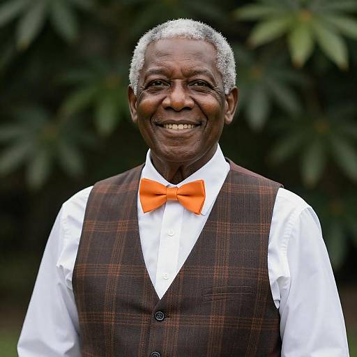 Portrait of a Joyful Older Black Man