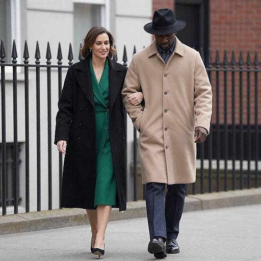Urban Couple in Classic City Setting