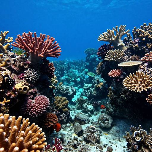 Vibrant Wide-Angle Underwater Coral Scene