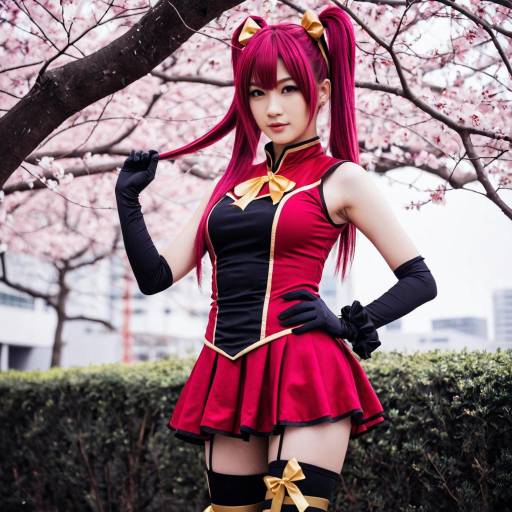 Kyoko Sakura Cosplay with Cherry Blossoms