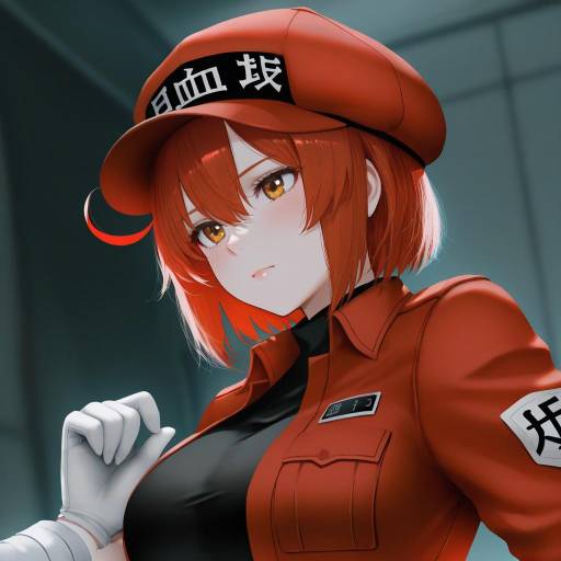 Illustration of Ae-3803, hataraku saibou in the style of Aoi ogata