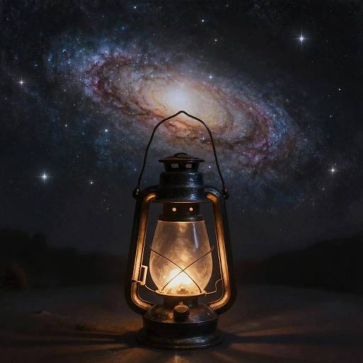 Whimsical Milky Way Lantern