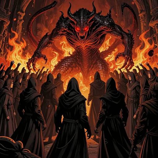Medieval Dark Fantasy Demon Gathering
