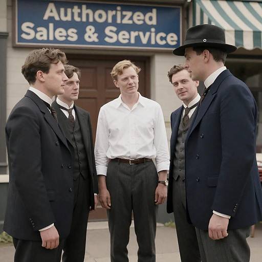 Early 20th Century Men in Attire