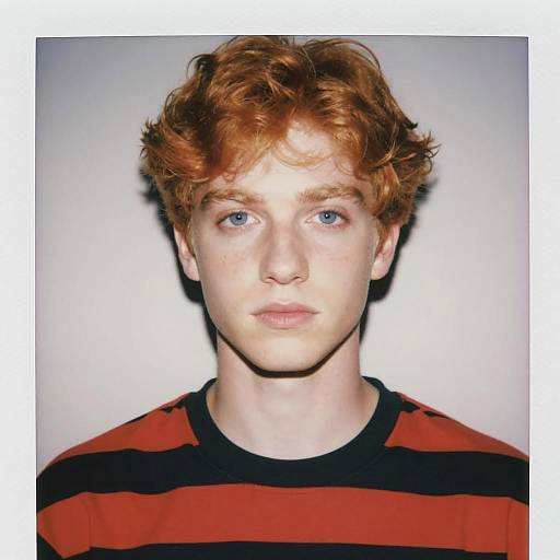 Close-up Portrait of Young Red-haired Man