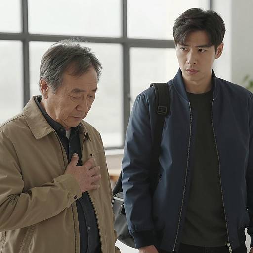 Intimate Indoor Portrait of Two Men