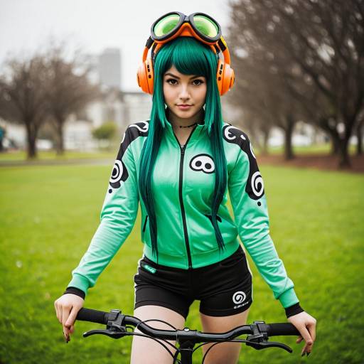 Lifestyle costume photo of Agent 3 (splatoon). Cosplay clothes