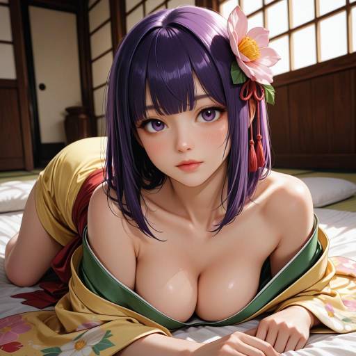 Elegant Hieda No Akyuu in Kimono