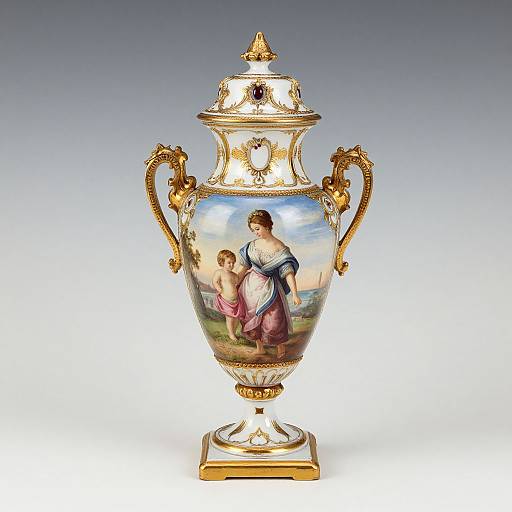 Elegant 20th Century Vienna Royal Vase