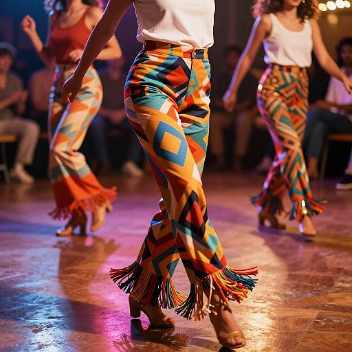 Retro 70s Flirtatious Disco Pants