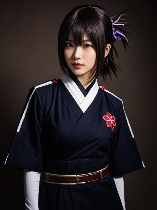 Cosplay Woman in Anko Mitarashi Costume