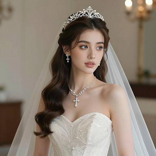 Ethereal Wedding Beauty with Tiara