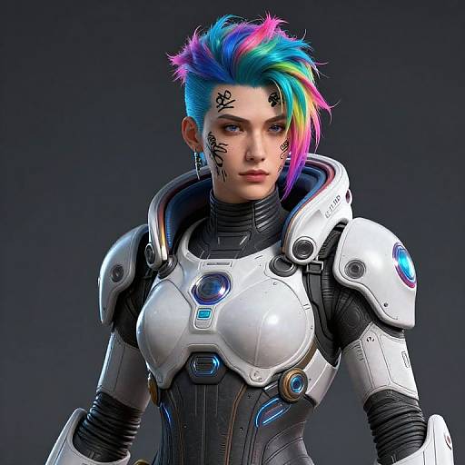 Futuristic Cyberpunk RPG Character