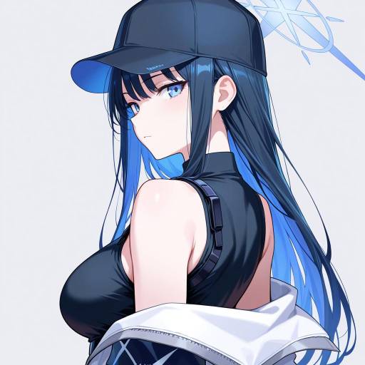 Stylish Solo Girl with Halo and Cap
