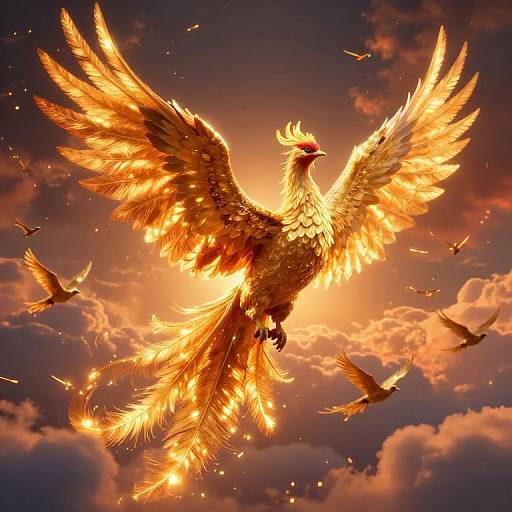 Radiant Phoenix in Molten Skies