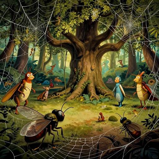 Surreal Midsummer Night's Dream Scene