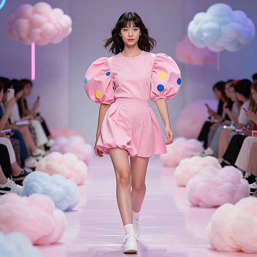 Quirky Pink Cotton Candy Runway
