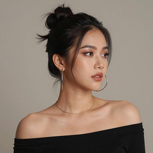 Portrait of Stylish Asian Woman