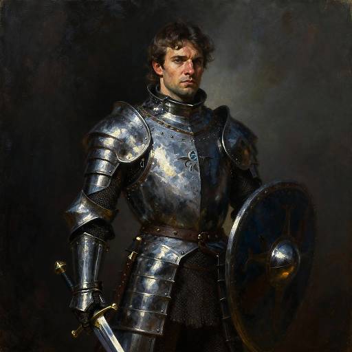 Arthurian Knight in Gothic Style