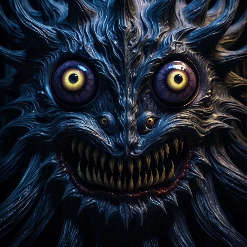 Surreal Close-Up of Nightmarish Creature