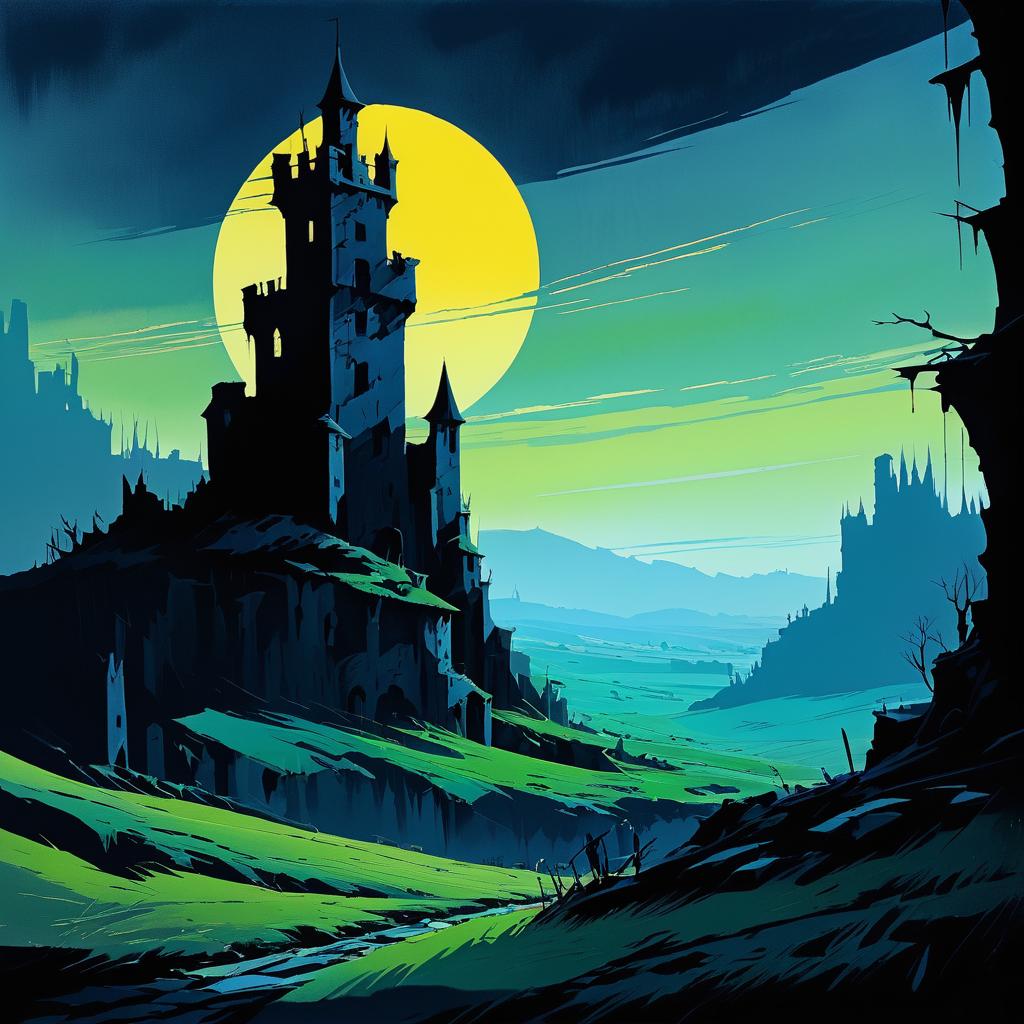 Post-Apocalyptic Castle Tower Concept Art