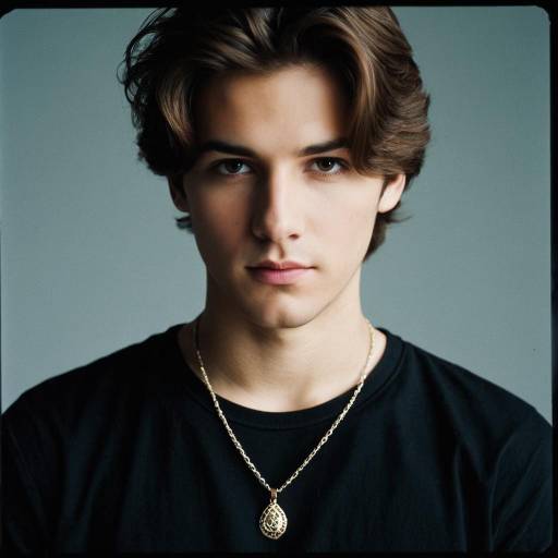 Young man with gold necklace