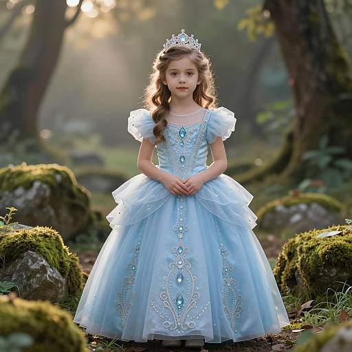Whimsical Princess in Enchanted Grove