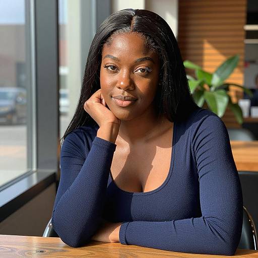 Elegant Portrait of a Black Woman