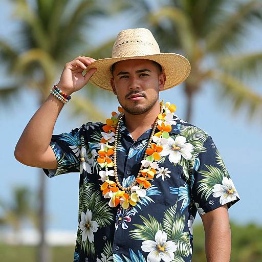 Hawaiian Male Solo Outdoor Portrait