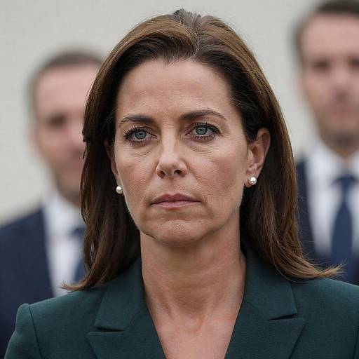 Close-Up Portrait of a Serious Woman