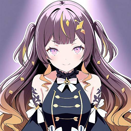 Illustration of Anya melfissa (1st costume), hololive in the style of Satou yuuki