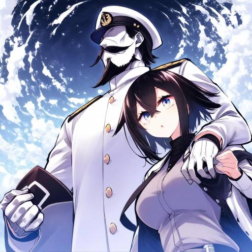 Illustration of Abyssal admiral (kancolle), kantai collection in the style of Hikawa shou