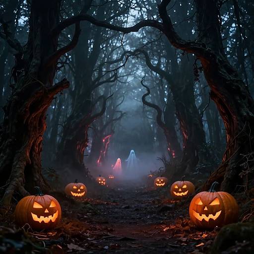 Spooky Halloween Enchanted Forest