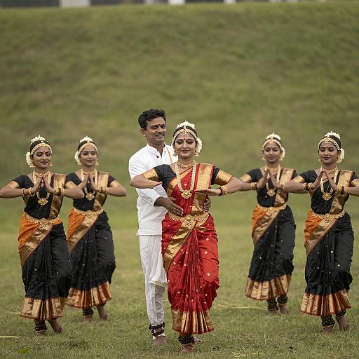 Traditional Indian Dance Performance in Open Field