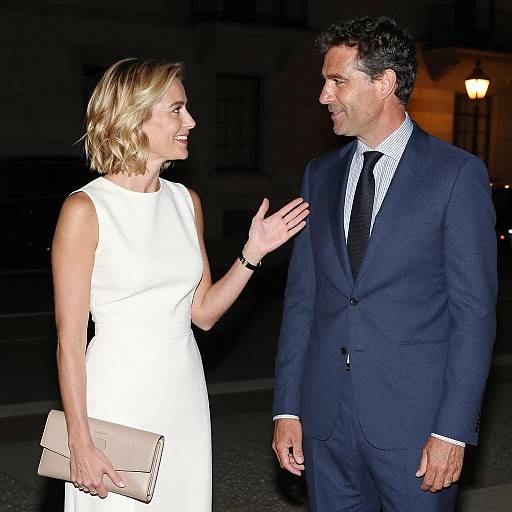 Nighttime Outdoor Portrait of Two People