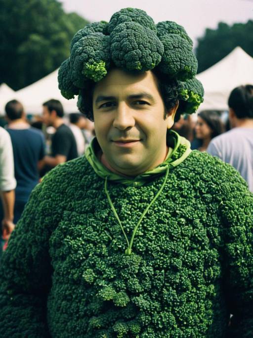 Candid Festival Photo of Broccoli Cosplay