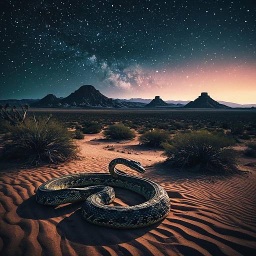 Ancient Serpent Slithering at Twilight