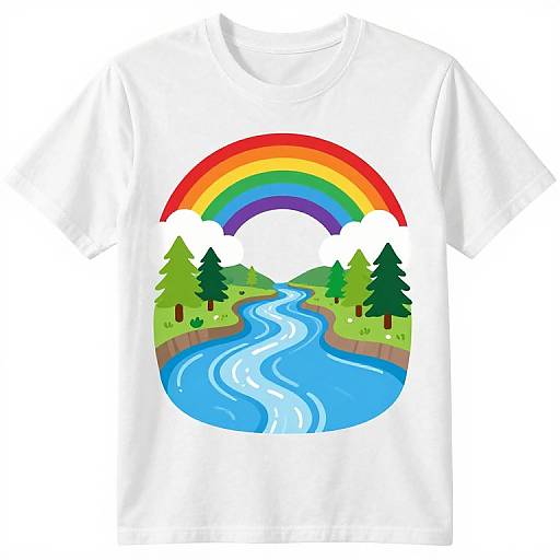Vibrant River Shirt for Teens