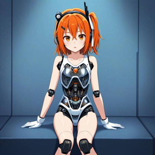 Enchanting Android Girl with Unique Features