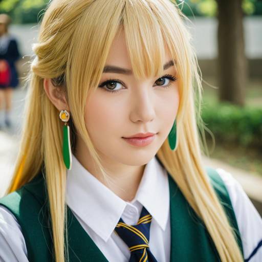 Lifestyle costume photo of Aihara yuzu. Cosplay clothes