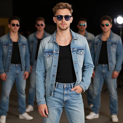 Stylish Male Disco Fashion Portrait