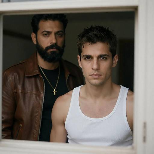 Intense Encounter Through a Window