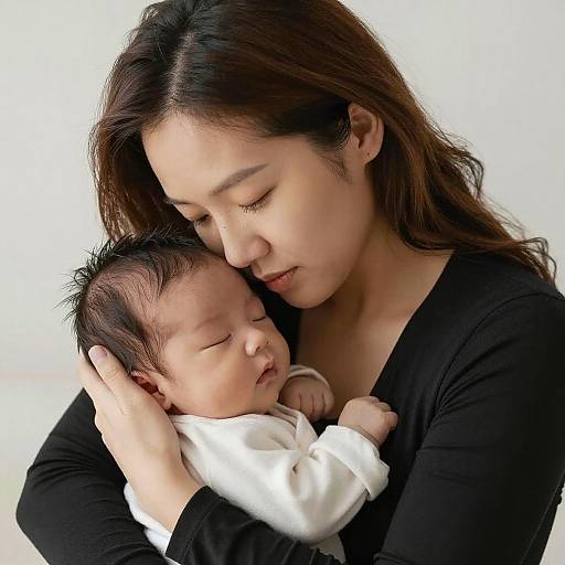 Tender Moment: Mother and Newborn Portrait