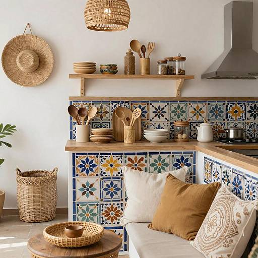 Boho Chic Kitchen with Organic Elements