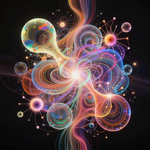 Abstract AI Creativity Visualization